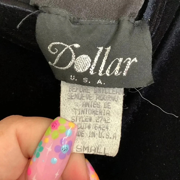 Vintage Dollar Black Evening Gown - Picture 4 of 4